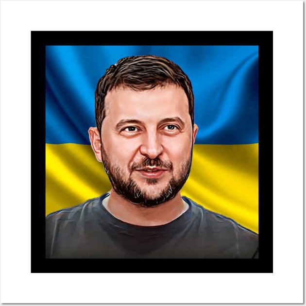 Volodymyr Zelensky Wall Art by SOLRACSIER